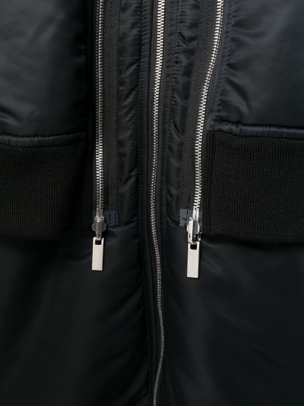 zipped padded coat - 5