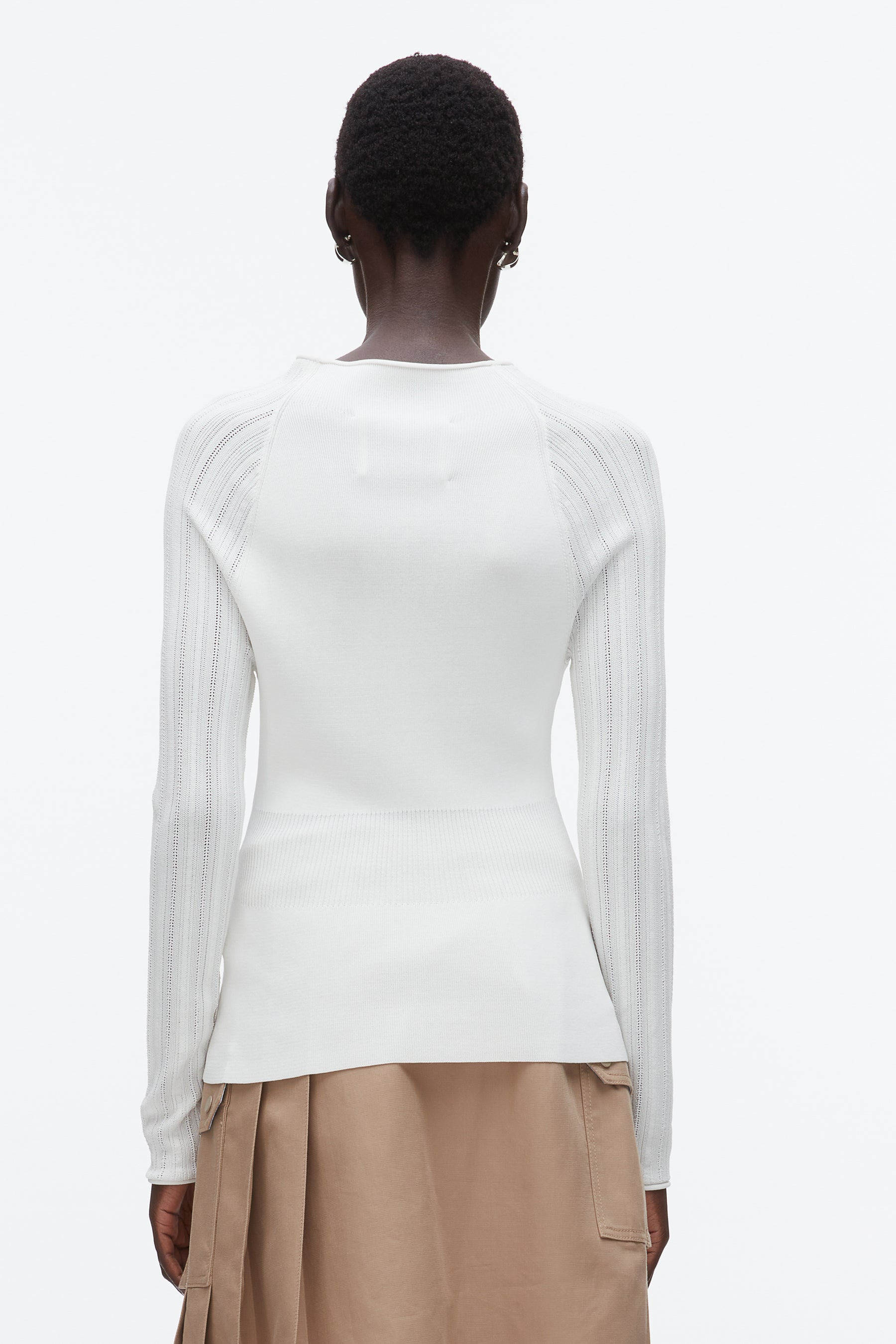 Compact Rib Mockneck Top - 4
