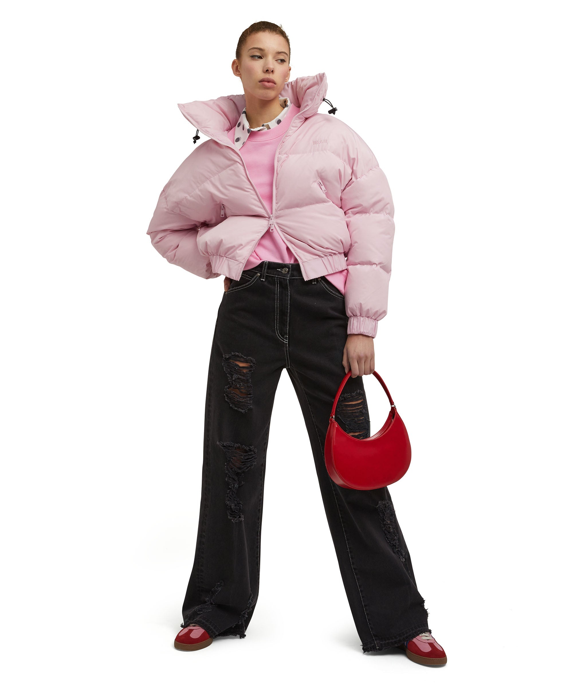 "Ripstop Nylon" Cropped down jacket - 5