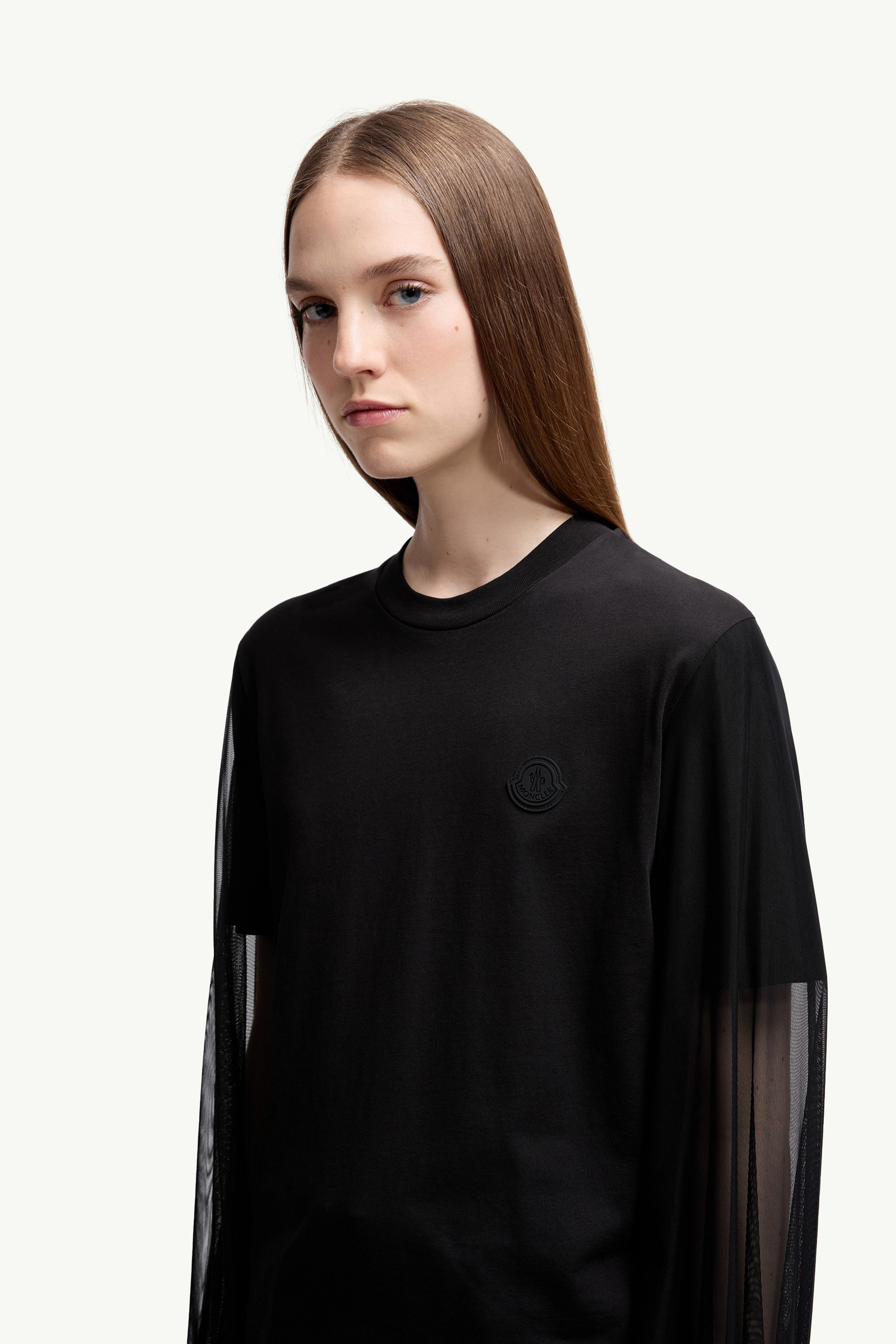 Tulle Long Sleeve Top - 4