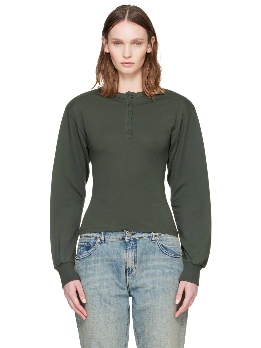 Khaki Ryno Henley - 1