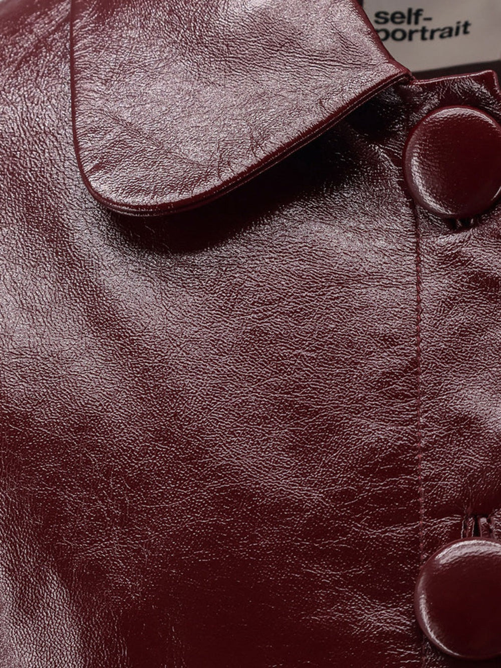 Self-Portrait Women Leather Jacket - 4