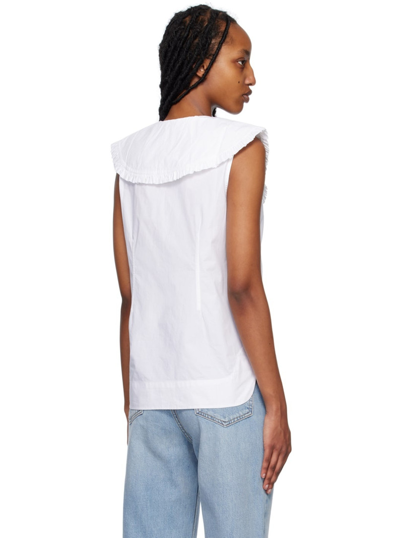 White Sleeveless Shirt 3