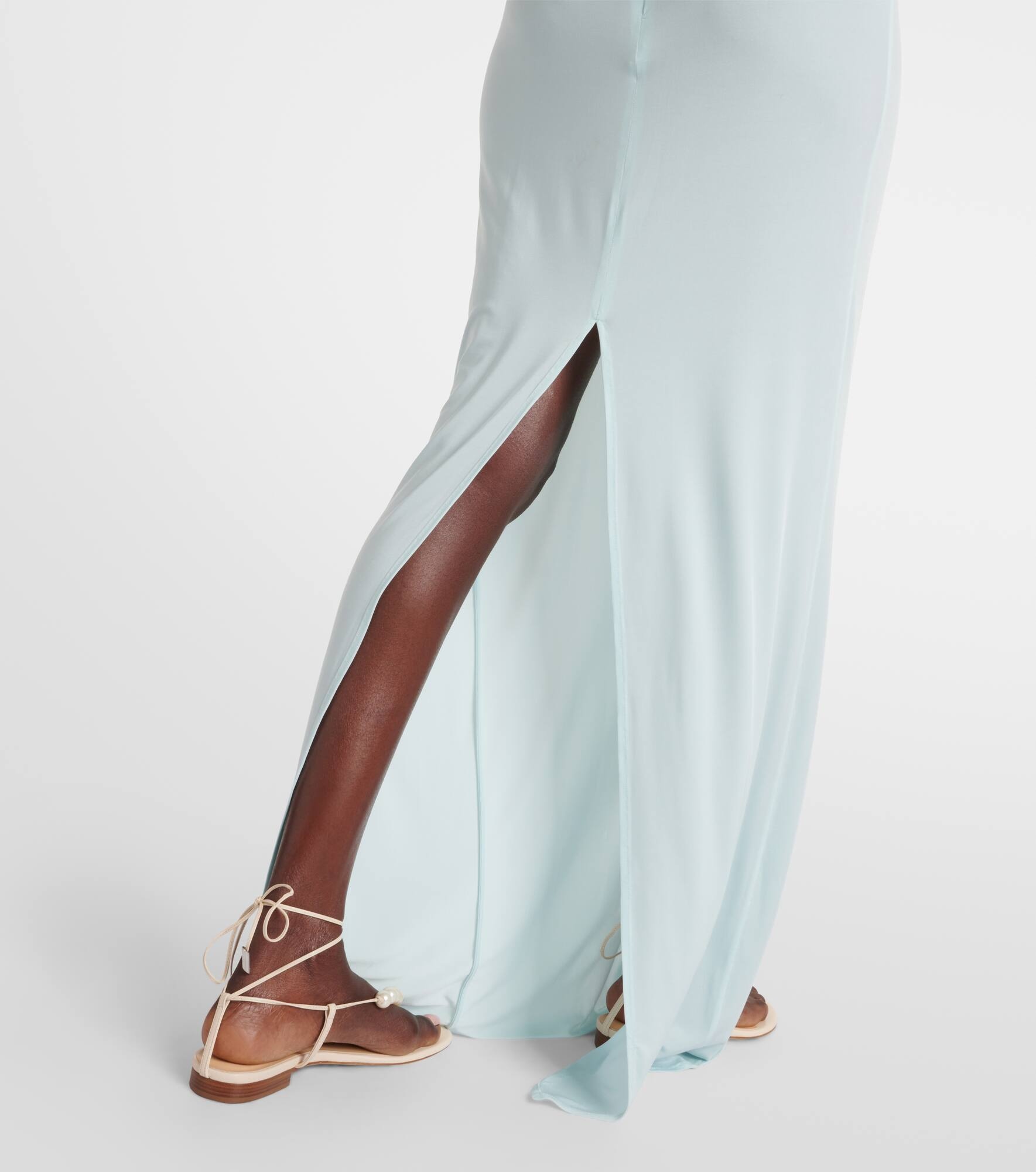 Crochet-trimmed off-shoulder maxi dress - 5
