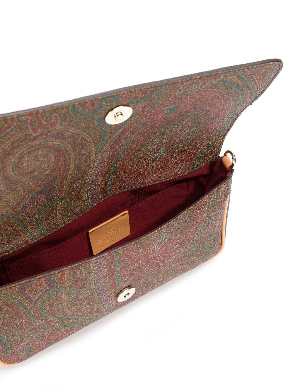 paisley print shoulder bag - 5