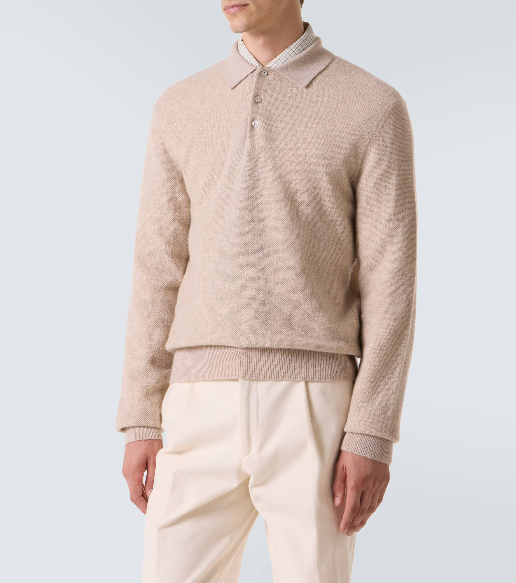Cashmere polo sweater - 3