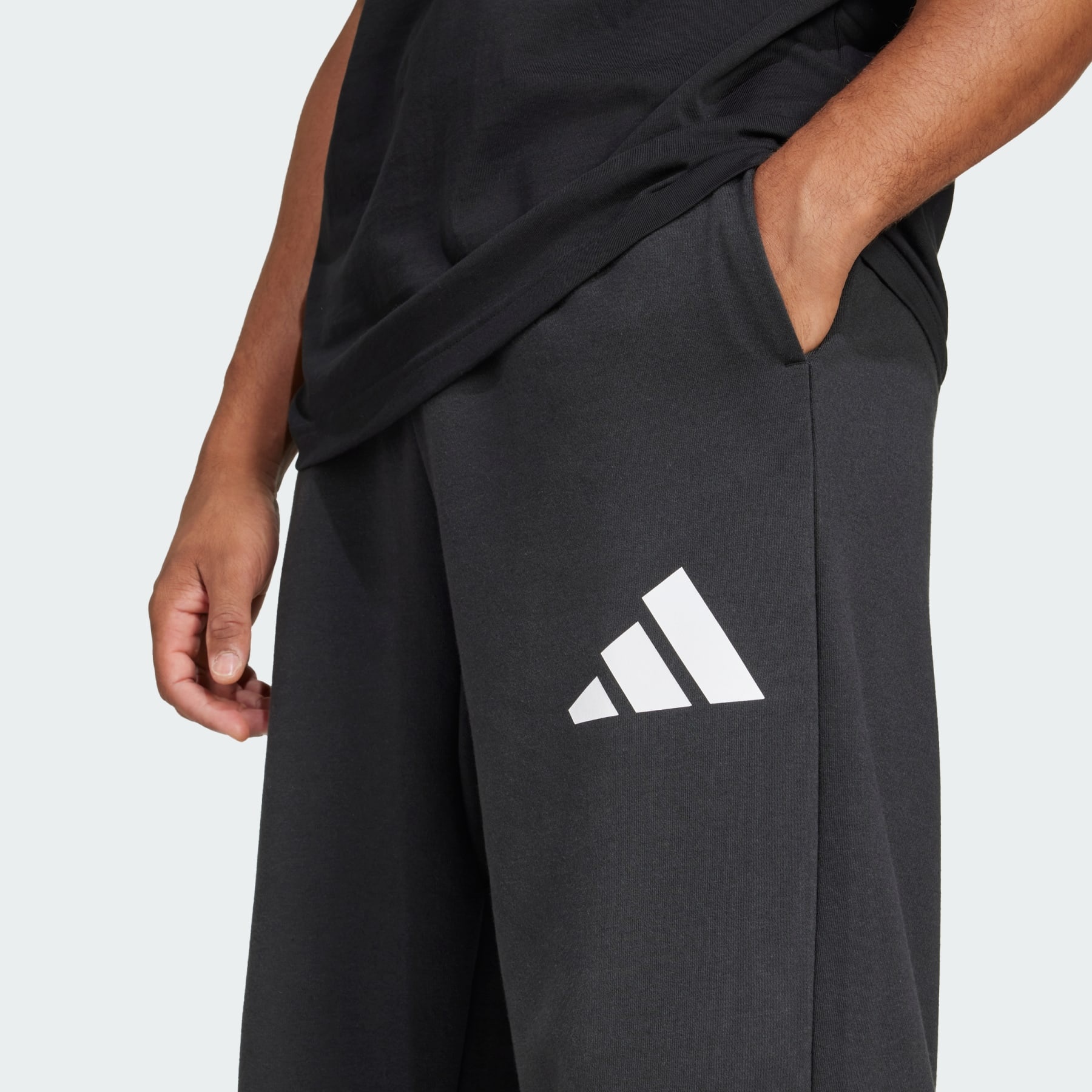 Essentials Wide Leg 3 Bar Logo Pants - 5