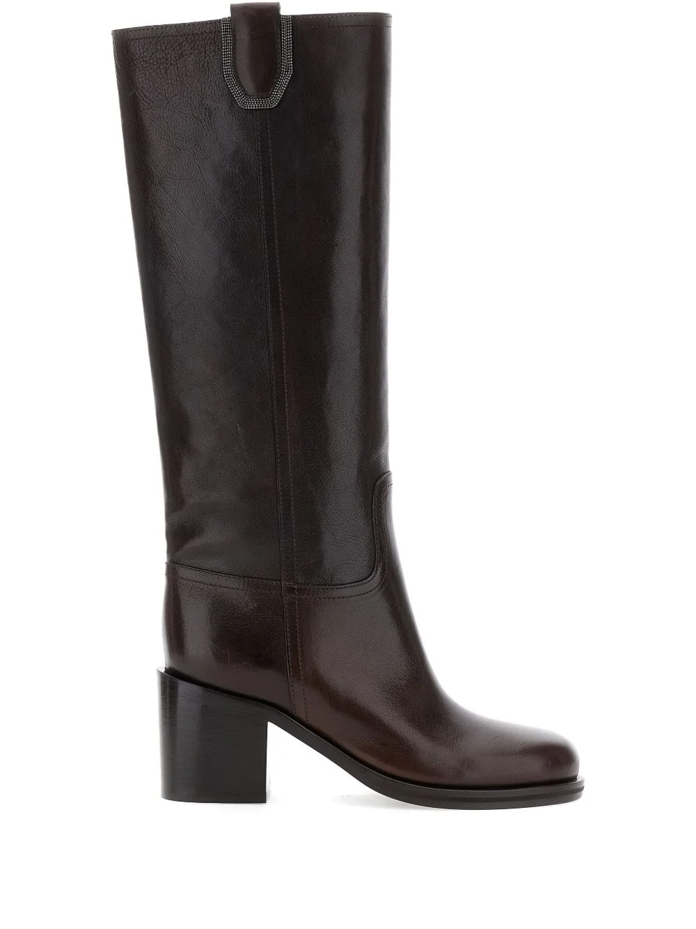 leather knee-high boots - 1