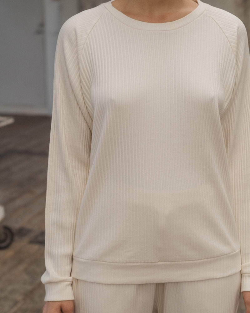 Basic Sweatshirt - Organic Cotton Rib Jersey 4
