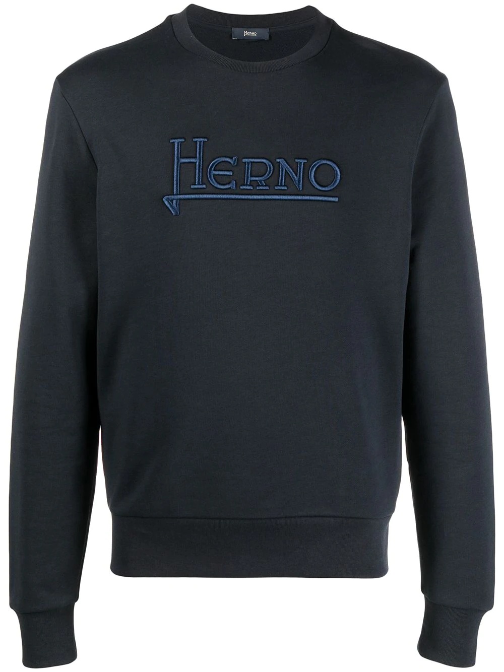 logo-embroidered sweatshirt - 1