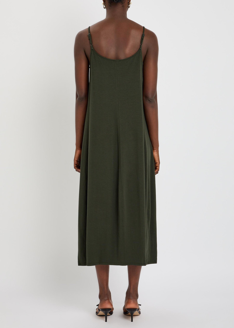 Eileen Fisher Lantern Jersey Midi Dress 3