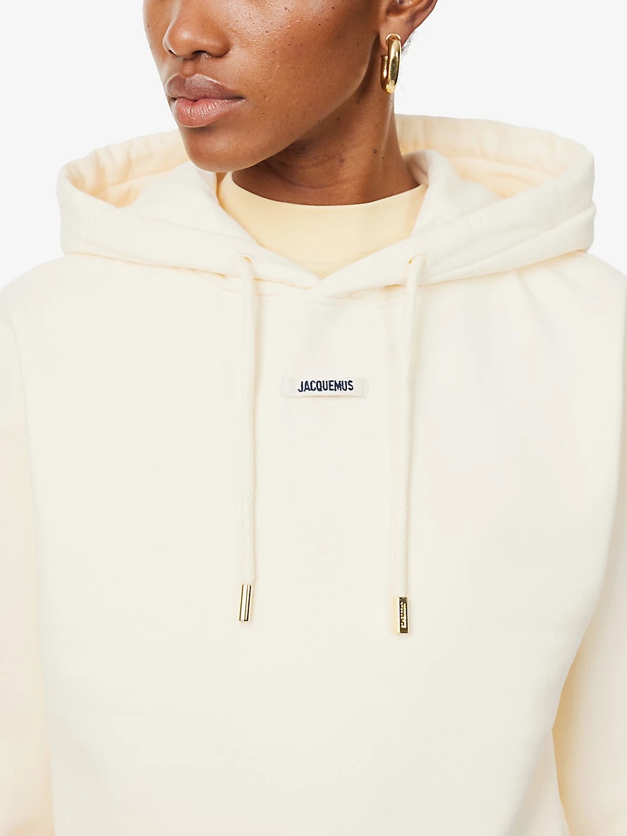 Le Hoodie brand-tab cotton-jersey hoody - 5