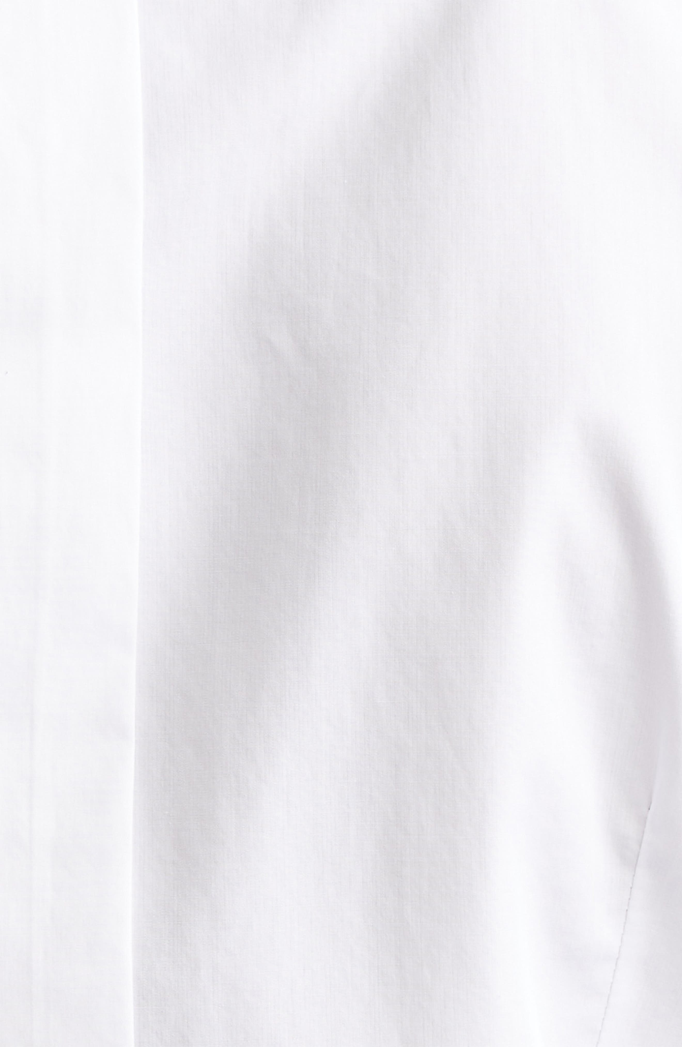 Dolce&Gabbana Bib Detail Cotton Button-Up Shirt in Bianco Ottico at Nordstrom - 7