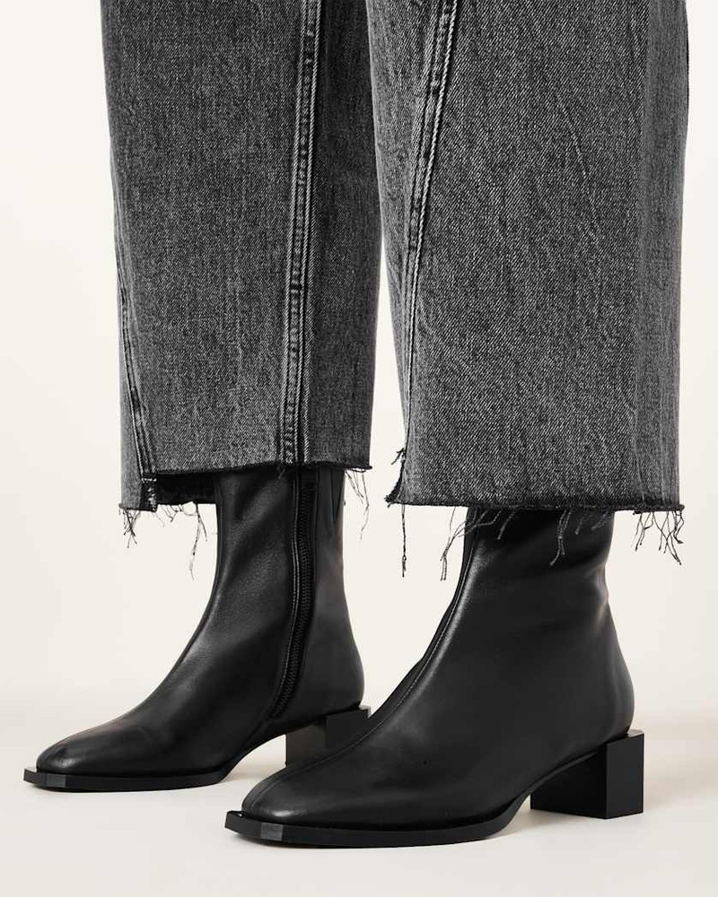 ALLSAINTS AVRIL LEATHER ANKLE BOOTS outlook
