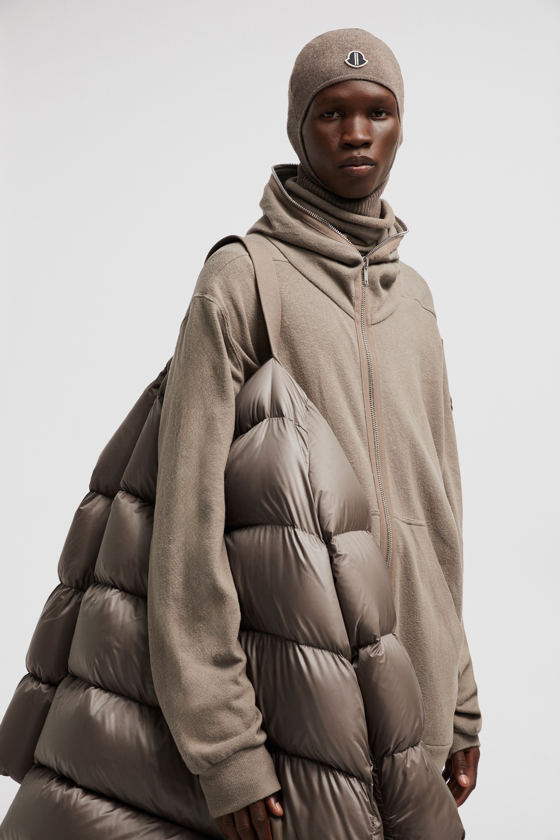 Moncler + Rick Owens Cyclopic Hooded Long Down Jacket - 6