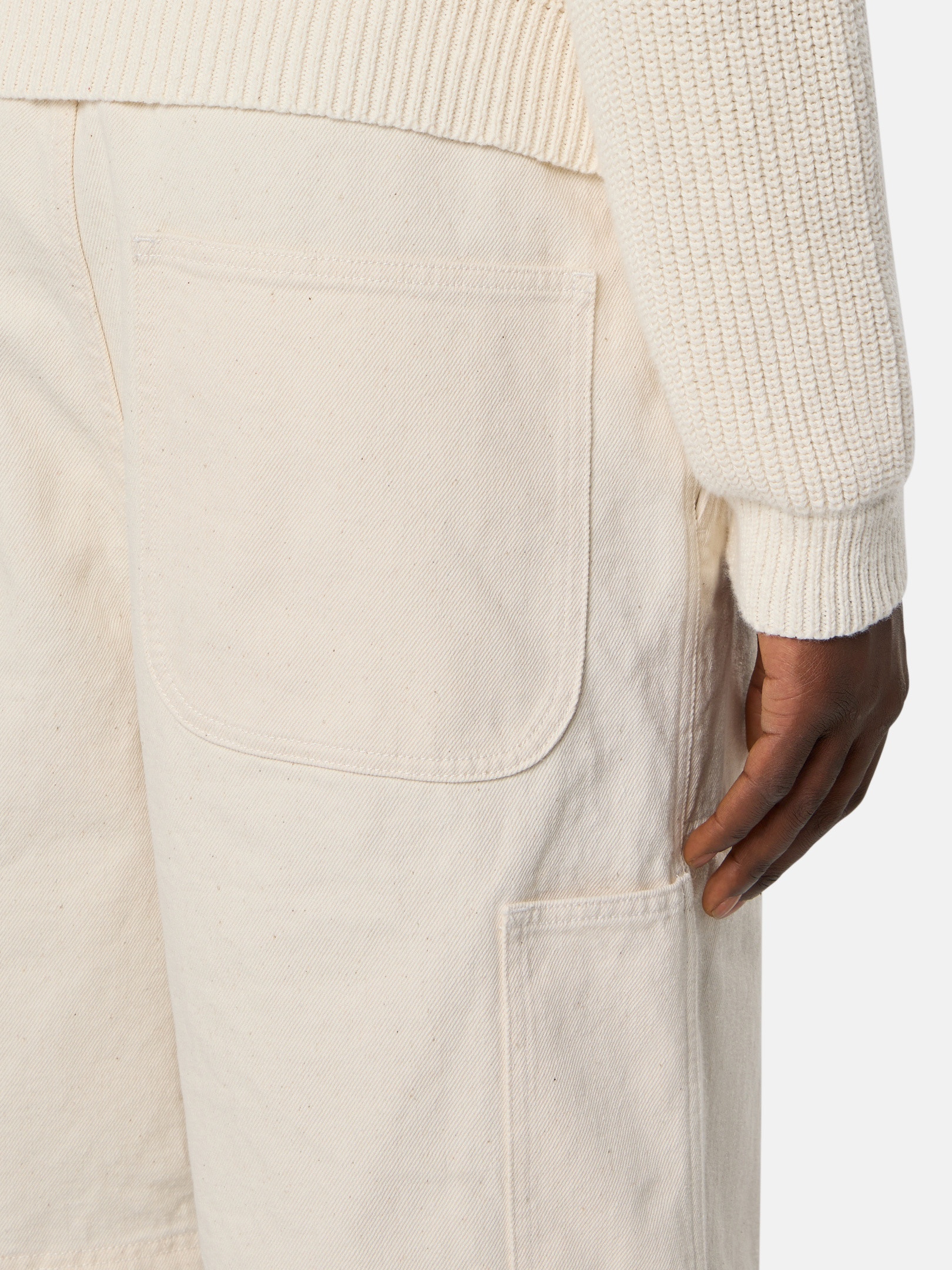 L100001 NATURAL COTTON GABARDINE_STONE ISLAND RAW BEAUTY - 4