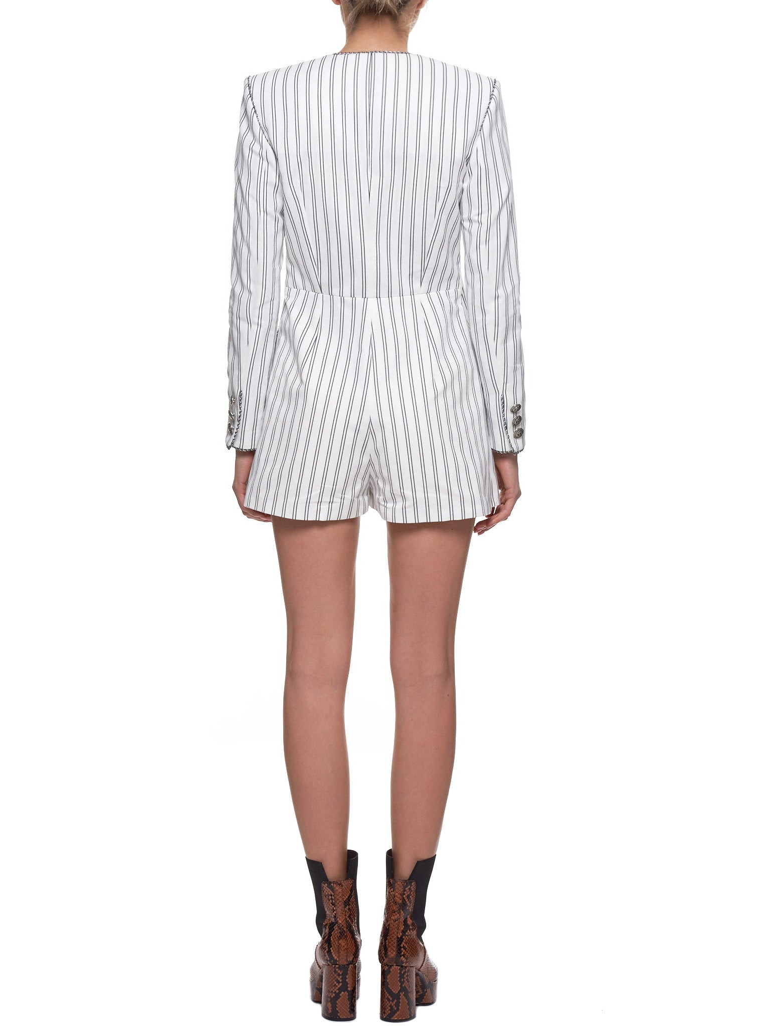Striped Tailored Jumpsuit - 3