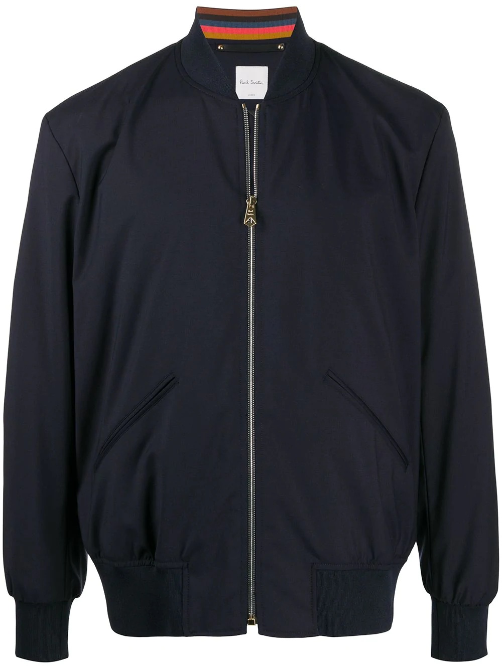 zipped bomber jacket - 1