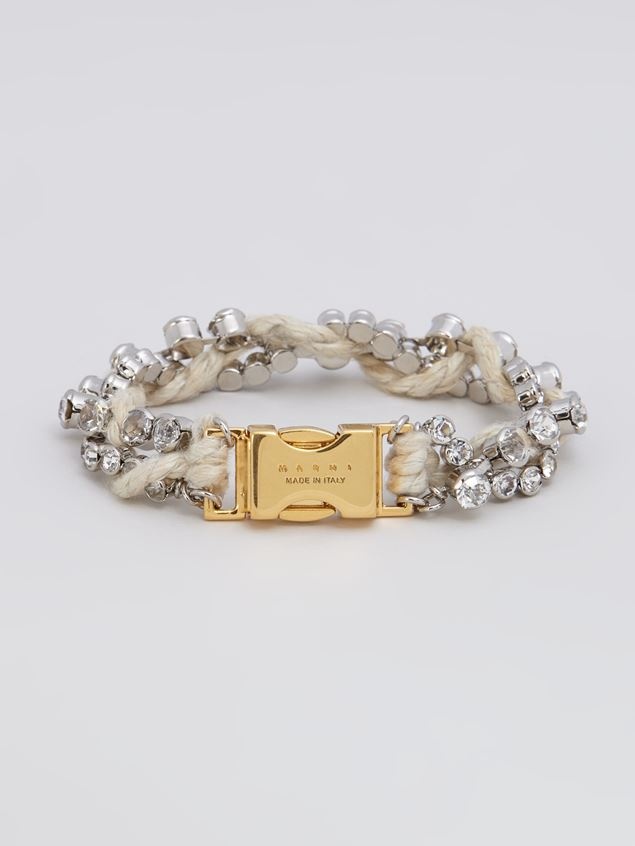 BRASS AND STRASS FOUND TREASURES BRACELET - 4