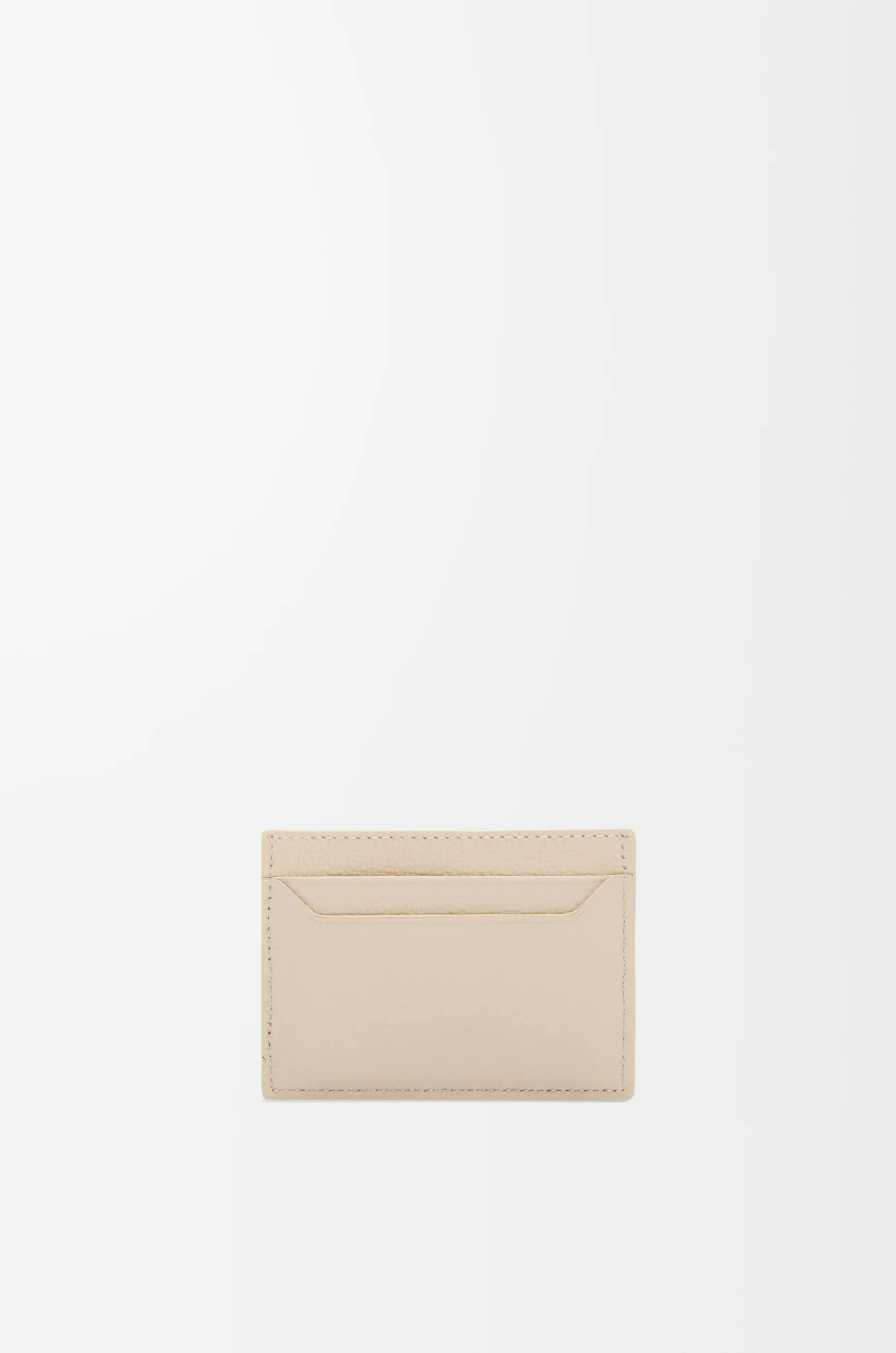 Anagram plain cardholder in pebble grained calfskin - 3