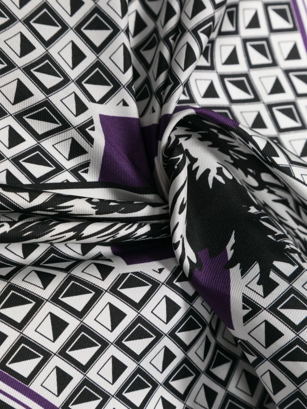 x Future eagle-print silk scarf - 3