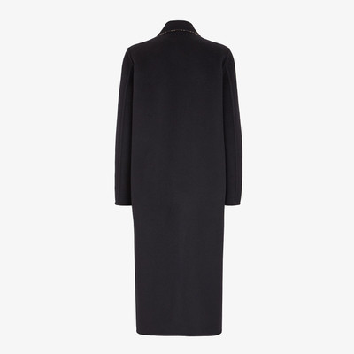 FENDI Black wool coat outlook