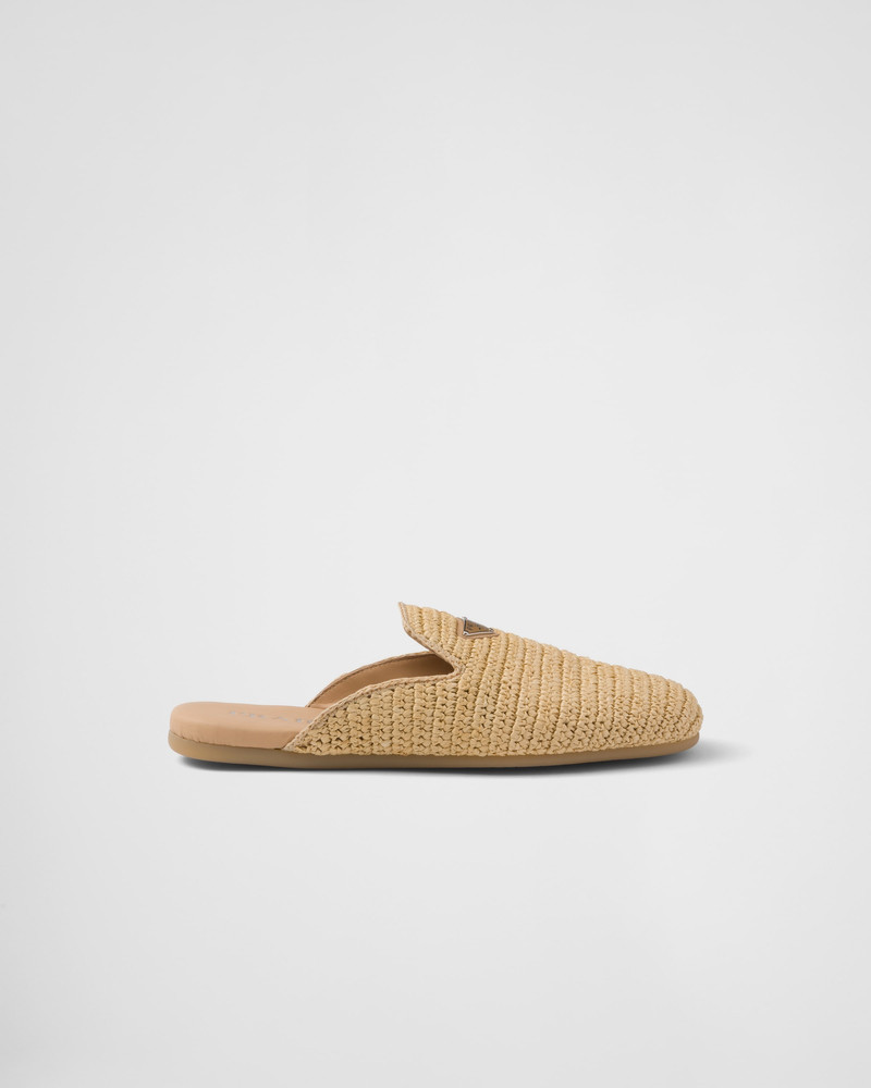 Prada Woven fabric mules outlook