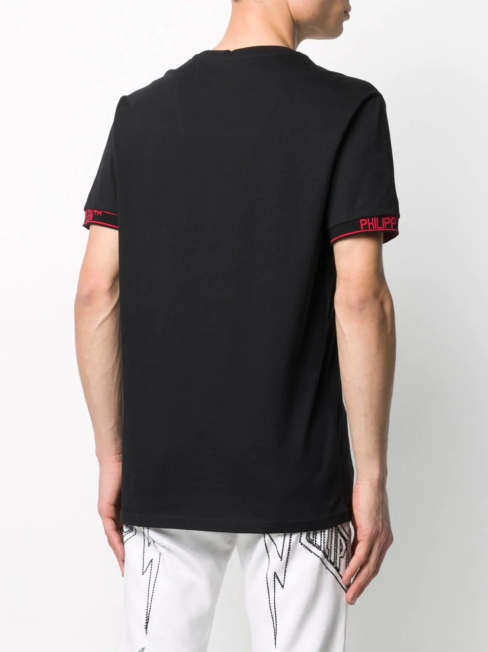 contrast cuff T-shirt - 4