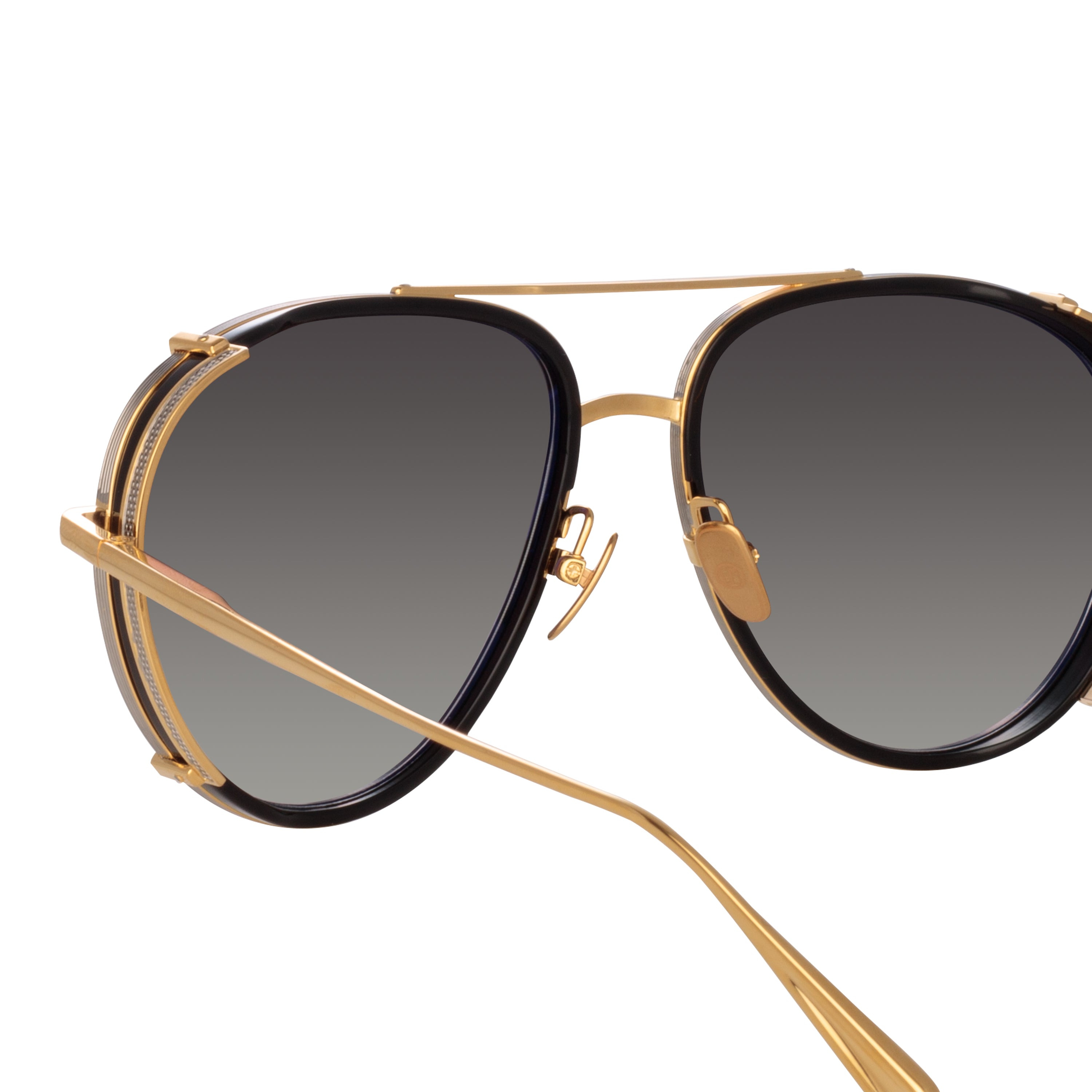 DIMITRI AVIATOR SUNGLASSES IN MATT NICKEL - 8