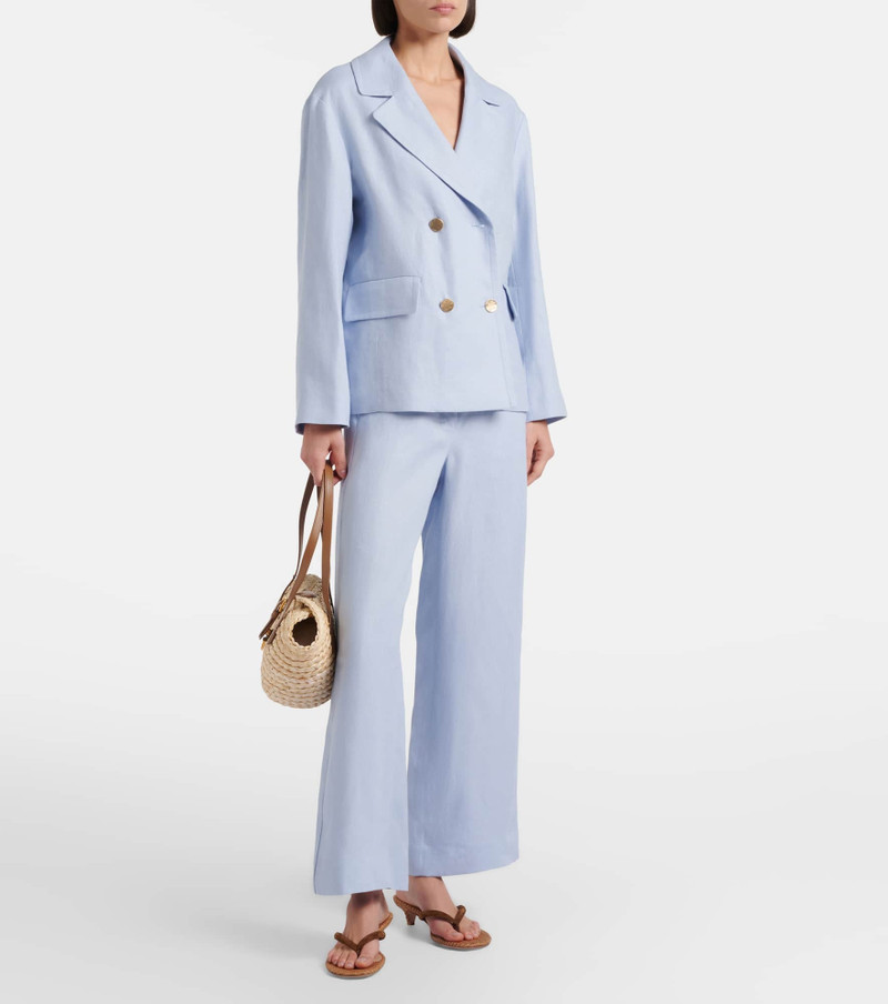 'S Max Mara Amedea linen wide-leg pants outlook