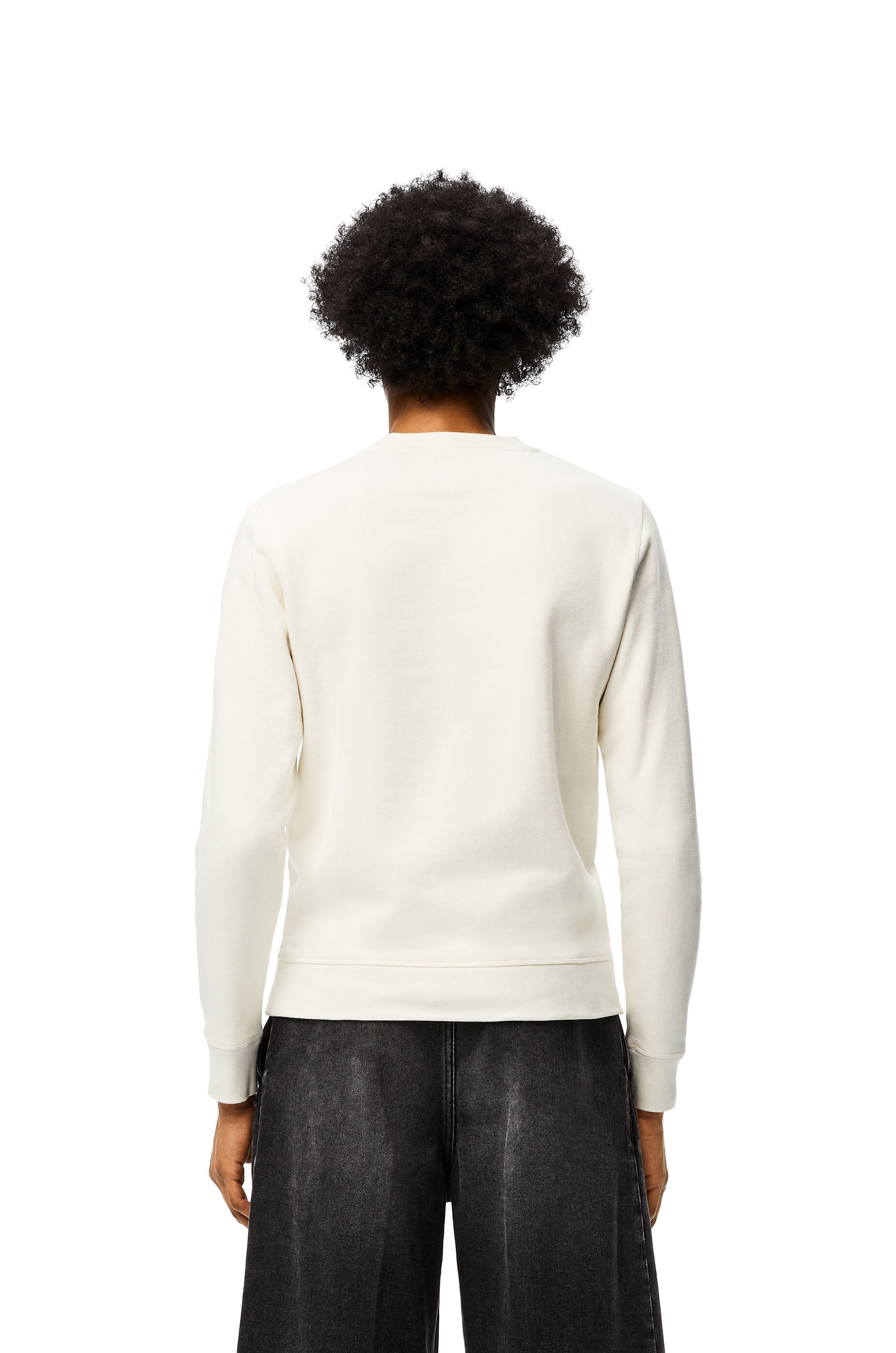 LOEWE Anagram embroidered sweatshirt in cotton - 4