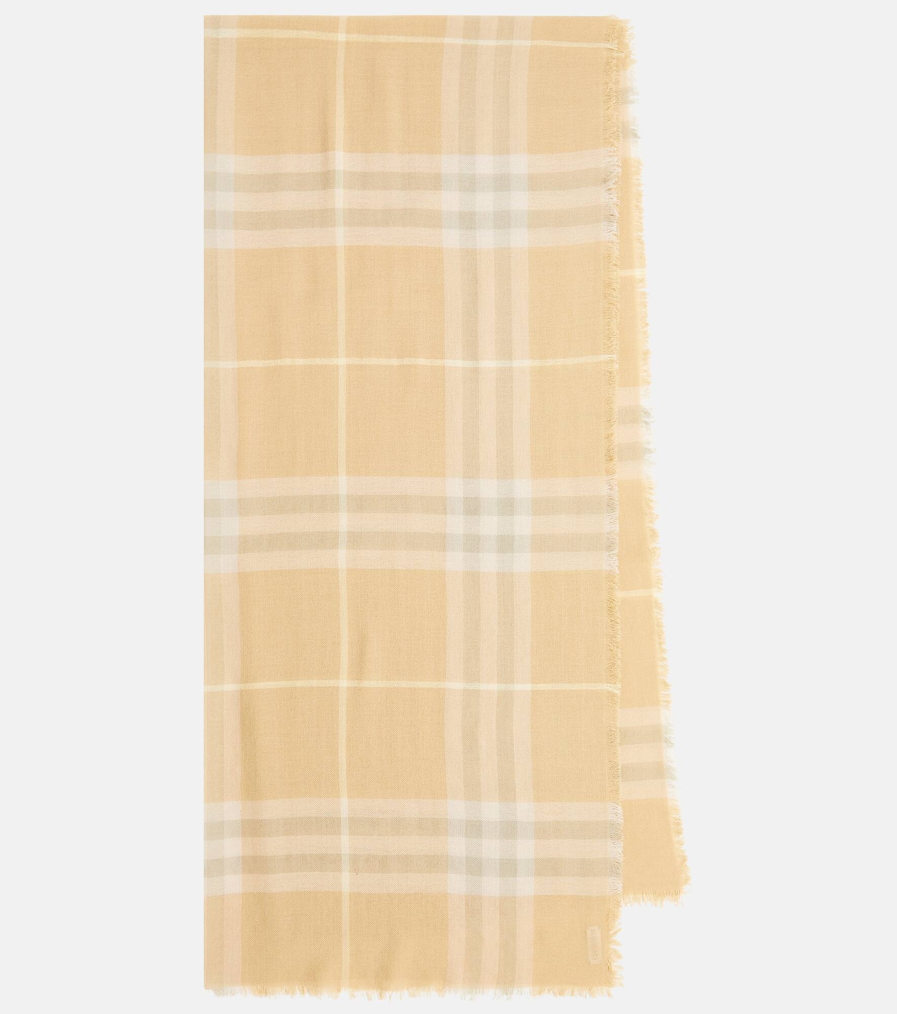 Burberry Check wool scarf - 1