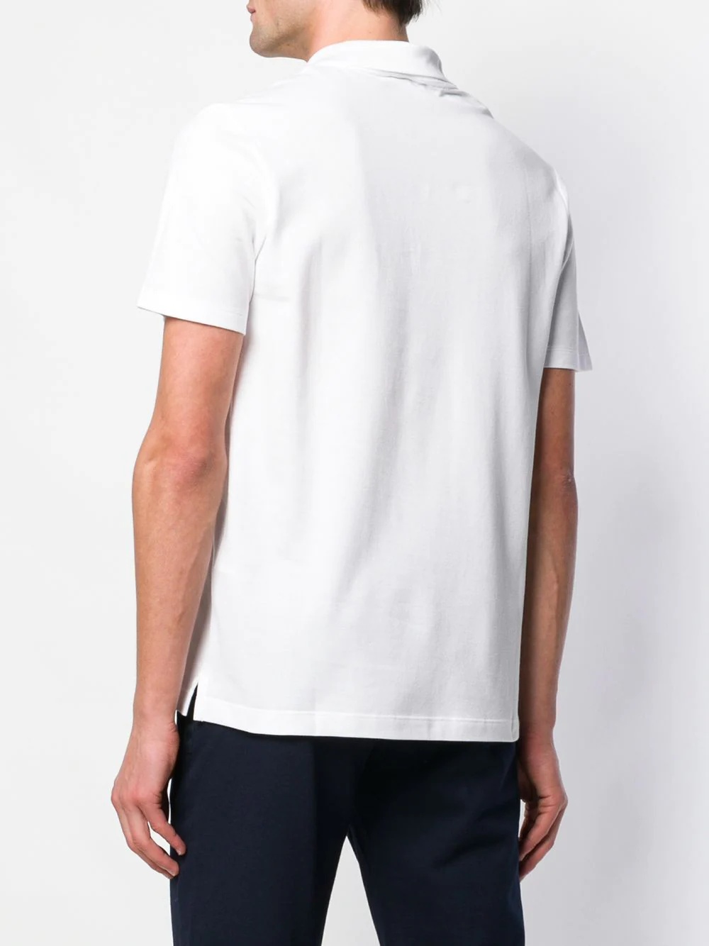 logo patch polo shirt - 4