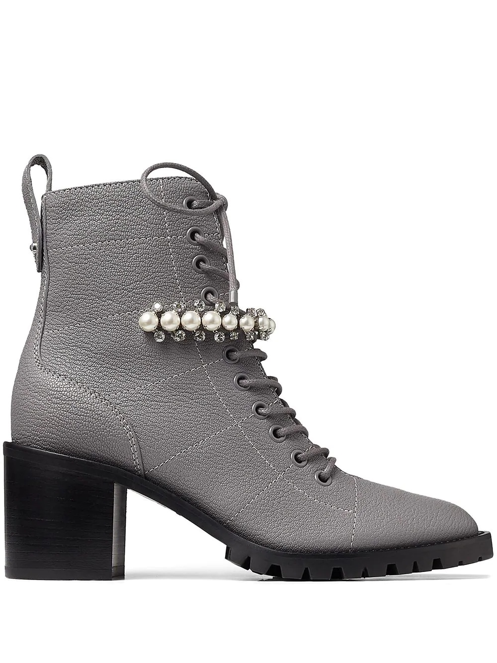 Cruz 65mm pearl-embellished ankle boots - 1