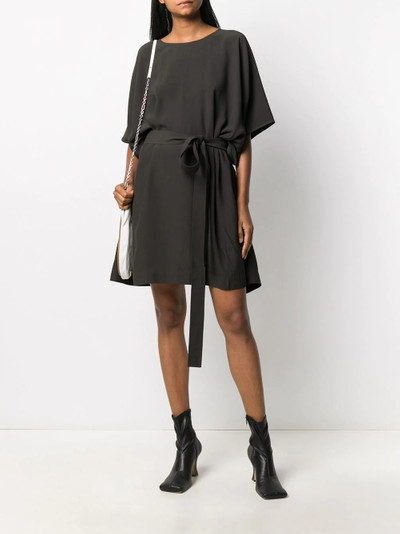 Rick Owens self-tie draped T-shirt dress outlook