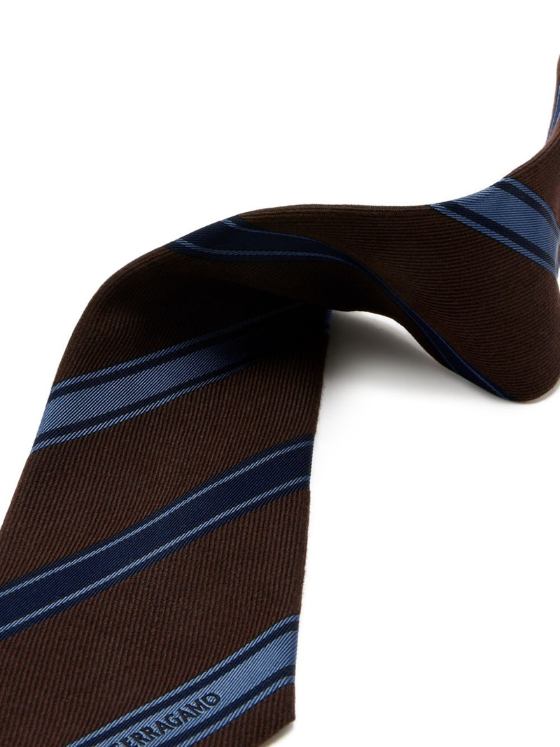 FERRAGAMO striped tie outlook
