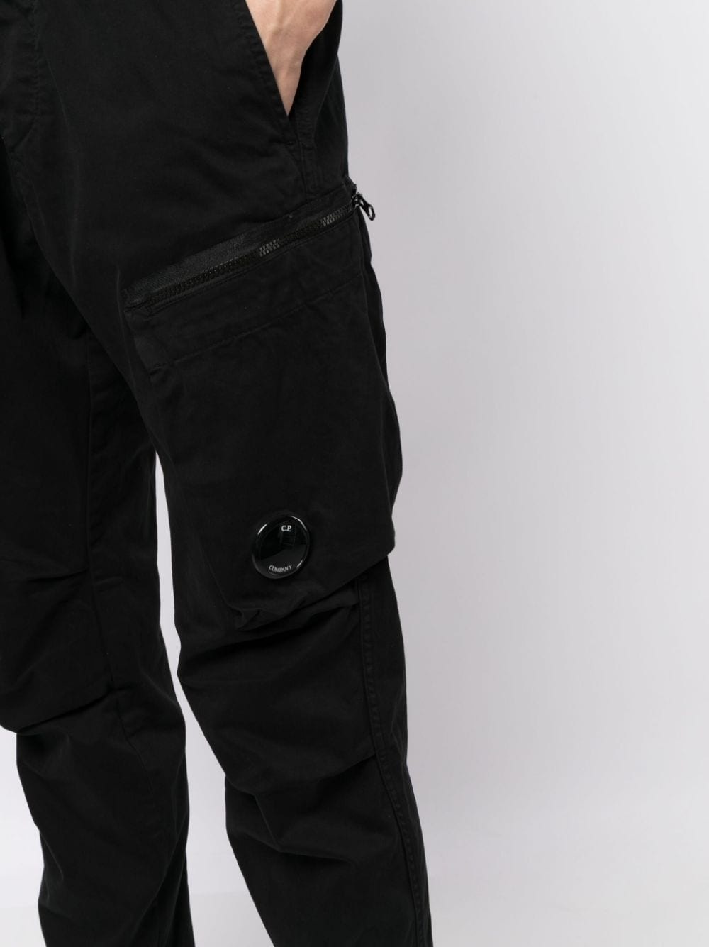 logo-patch tapered-leg trousers - 5