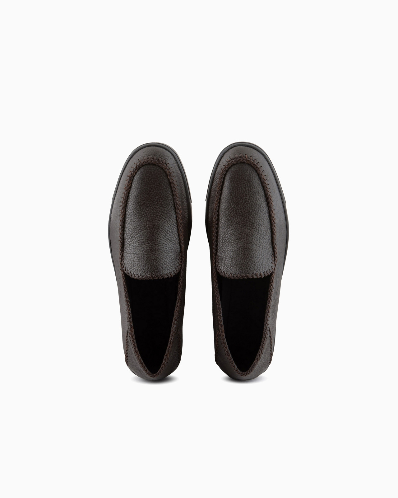 Galleria 3 deerskin slip-ons with threading - 3
