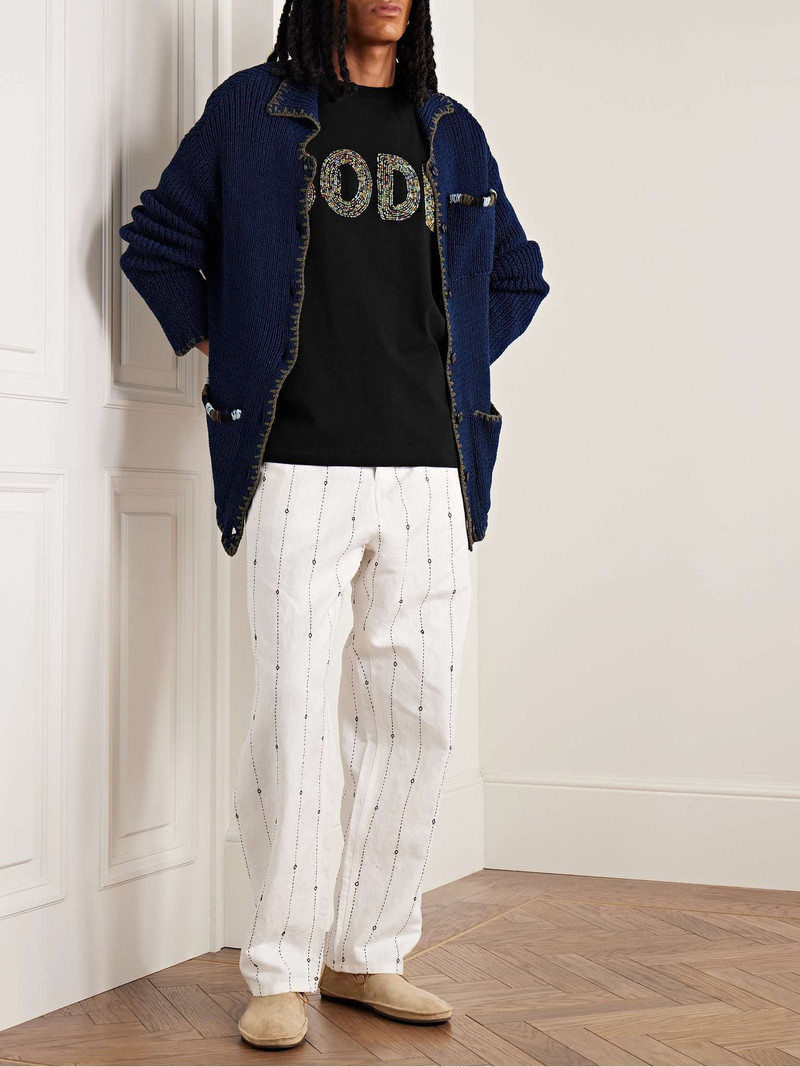 BODE Logo-Embellished Cotton-Jersey T-Shirt outlook