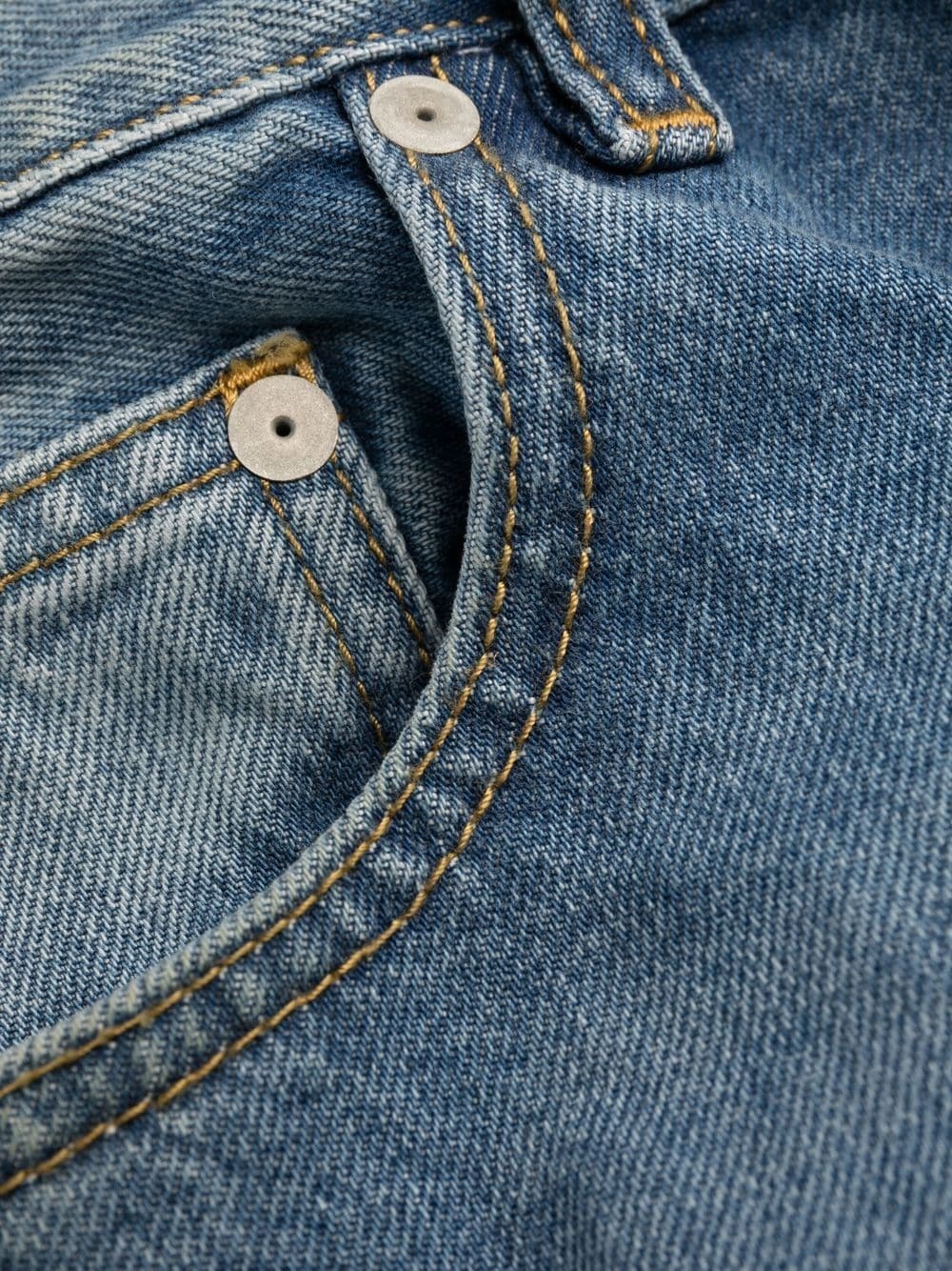 four-stitch straight-leg jeans - 8