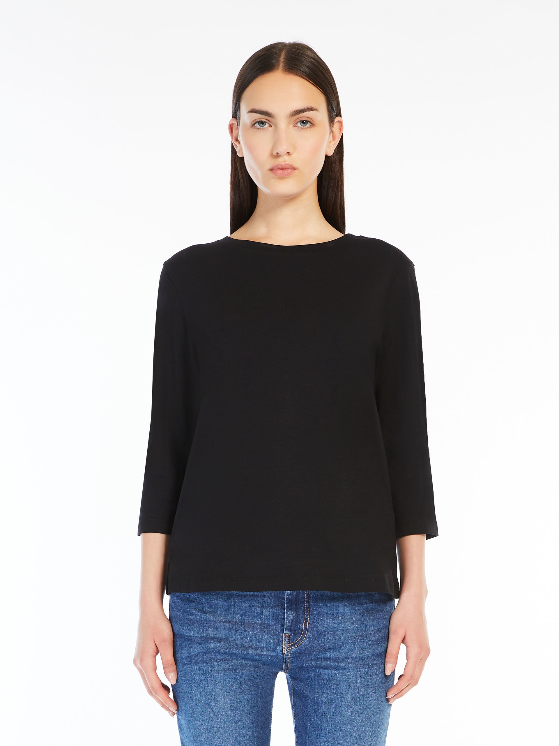 MULTIA Jersey boat-neck T-shirt - 3