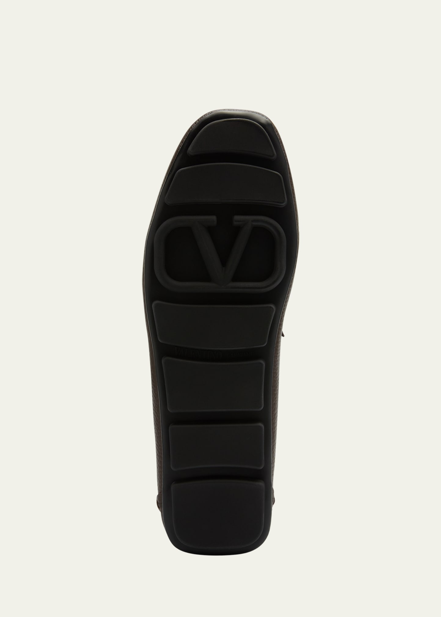 Men's V-Logo Leather Drivers - 3