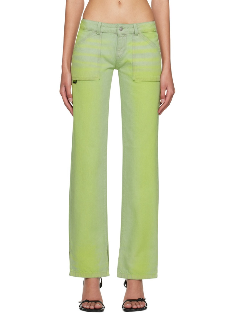 SSENSE Exclusive Green Jeans 1