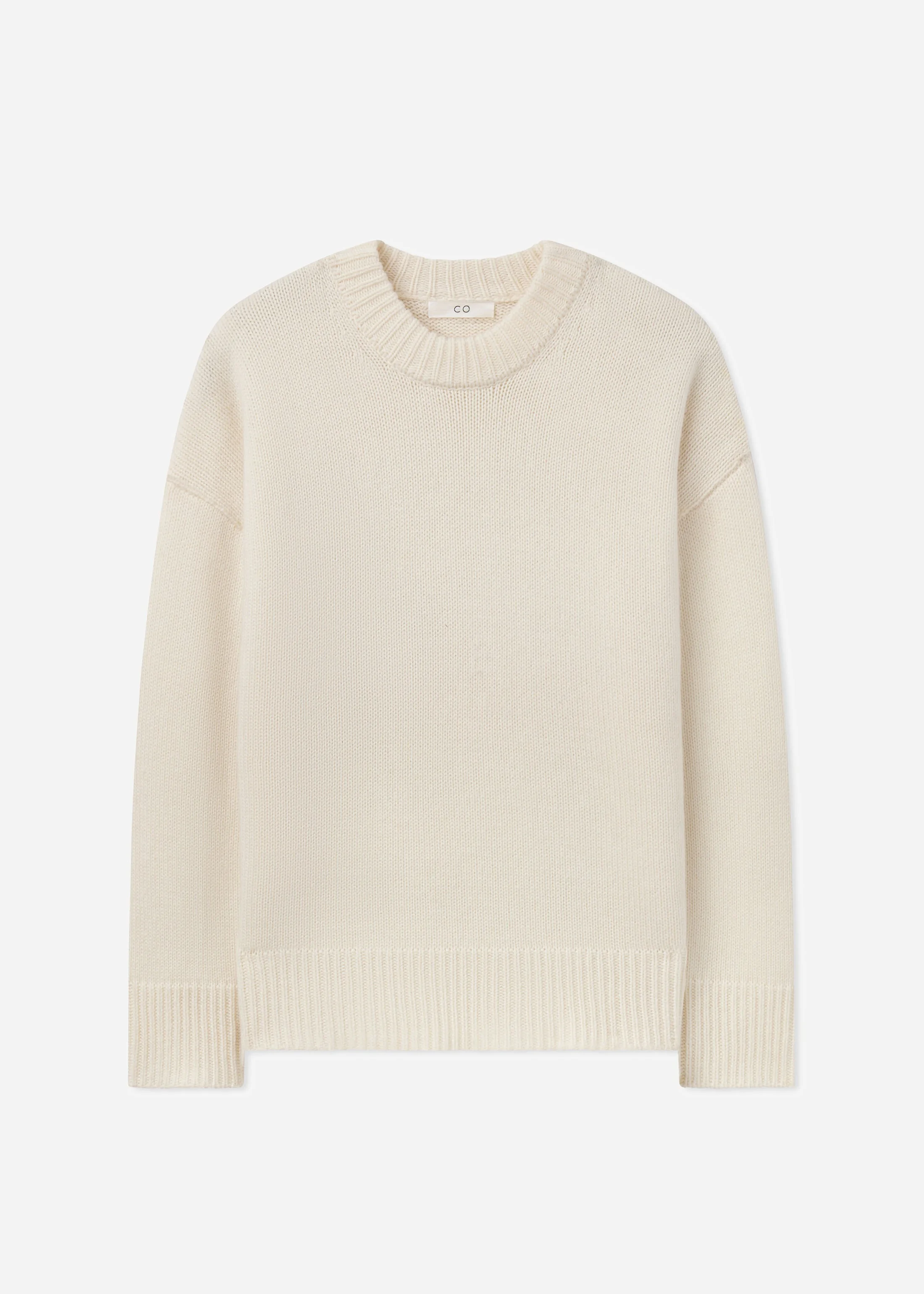 Boyfriend Crew Sweater in Wool Cashmere - 1