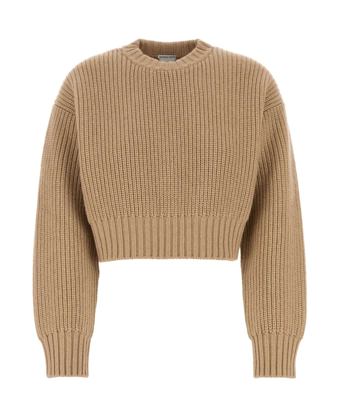 Beige Wool Blend Sweater - 1