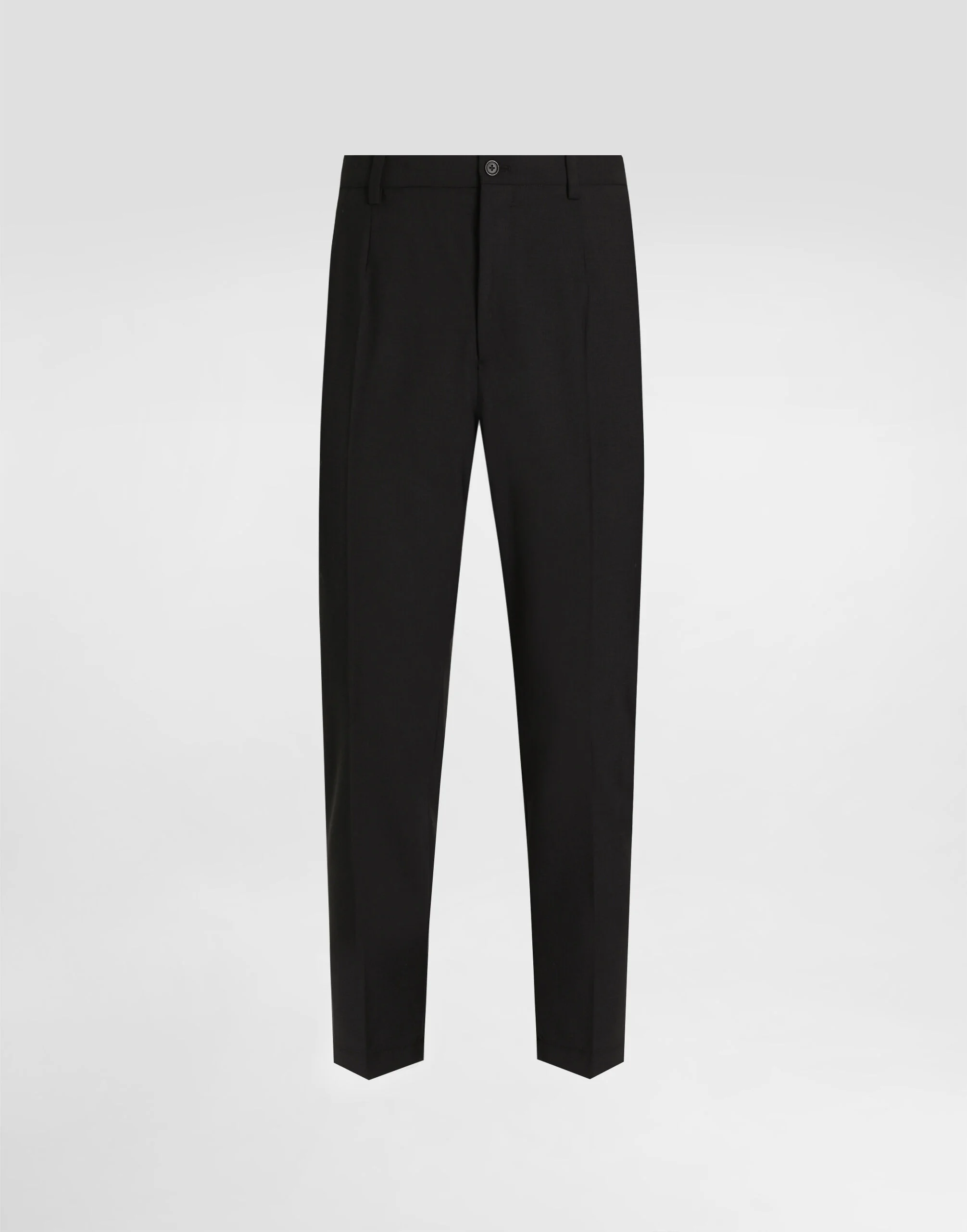 Stretch cotton pants with DG embroidery - 1