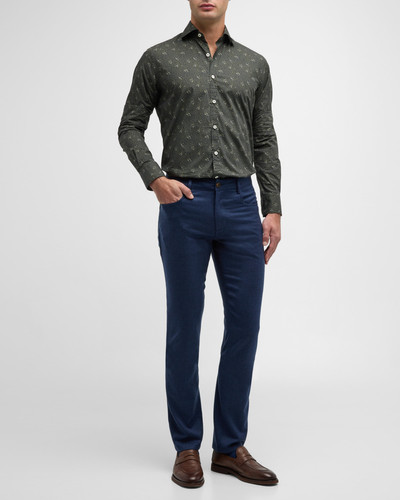 Canali Men's Slim Flannel 5-Pocket Pants outlook