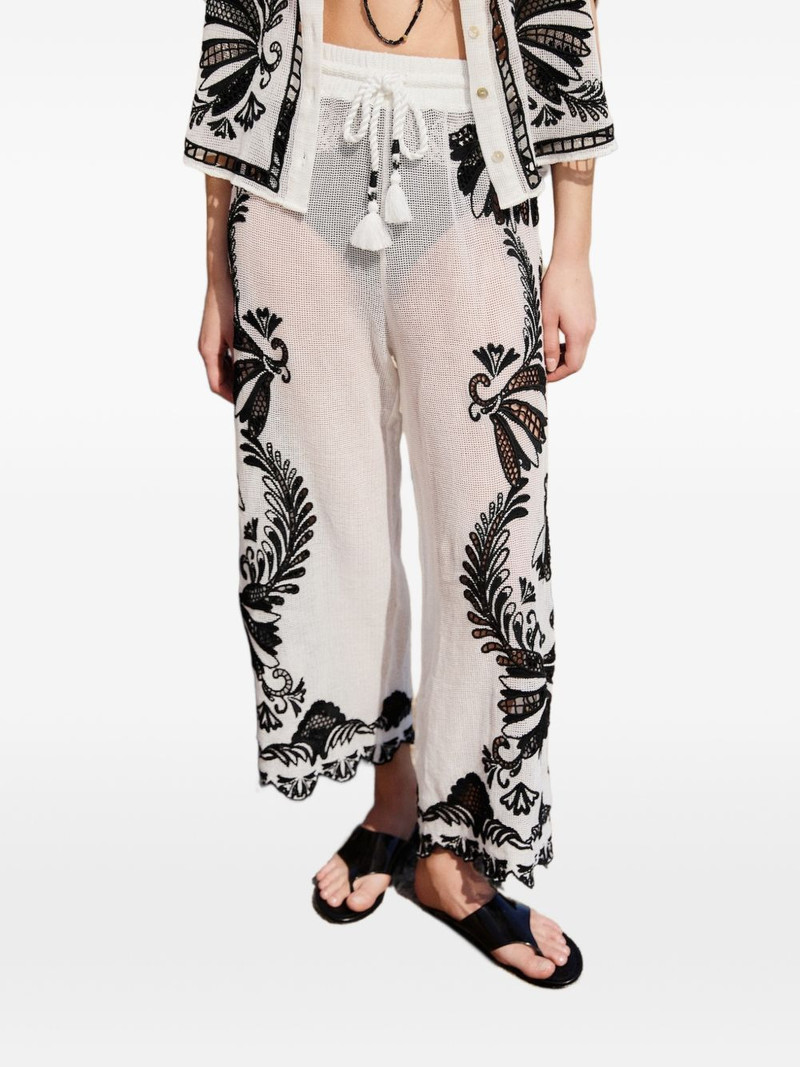 drawstring floral trousers 1
