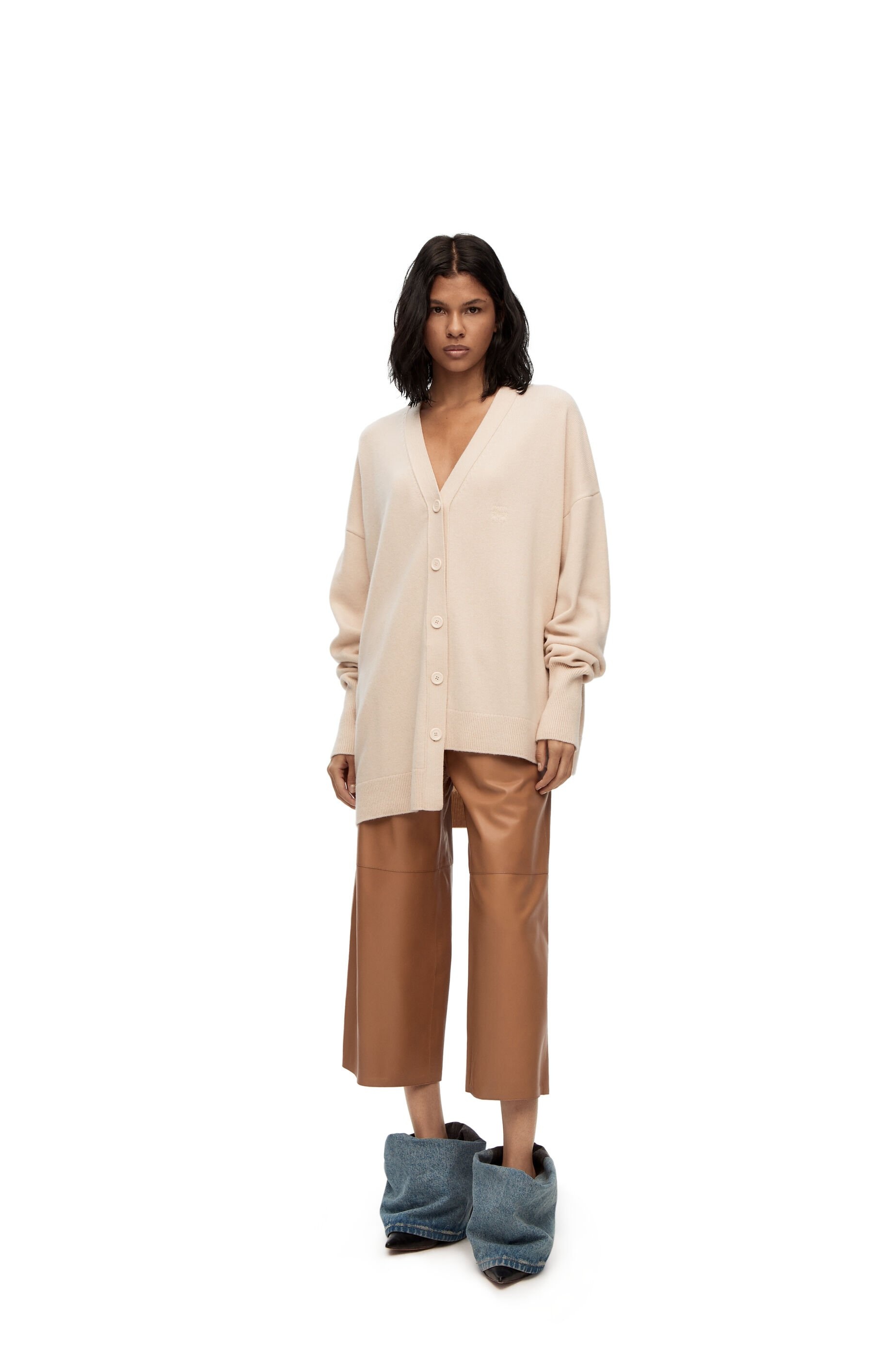 Asymmetric cardigan in cashmere - 2