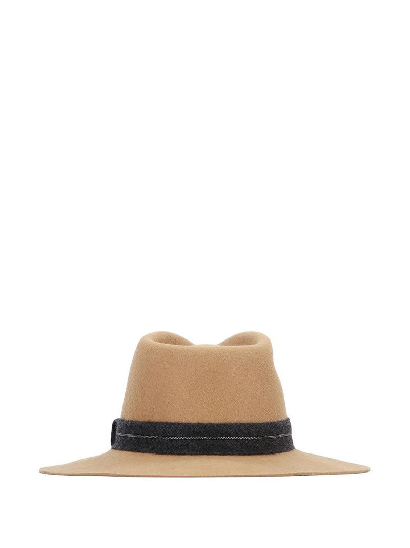 Brunello Cucinelli ribbon-trim hat outlook